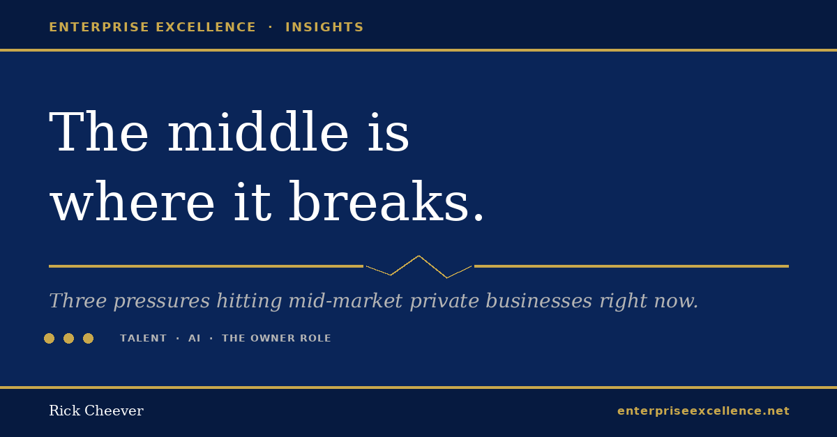 The middle is where it breaks - mid-market business challenges